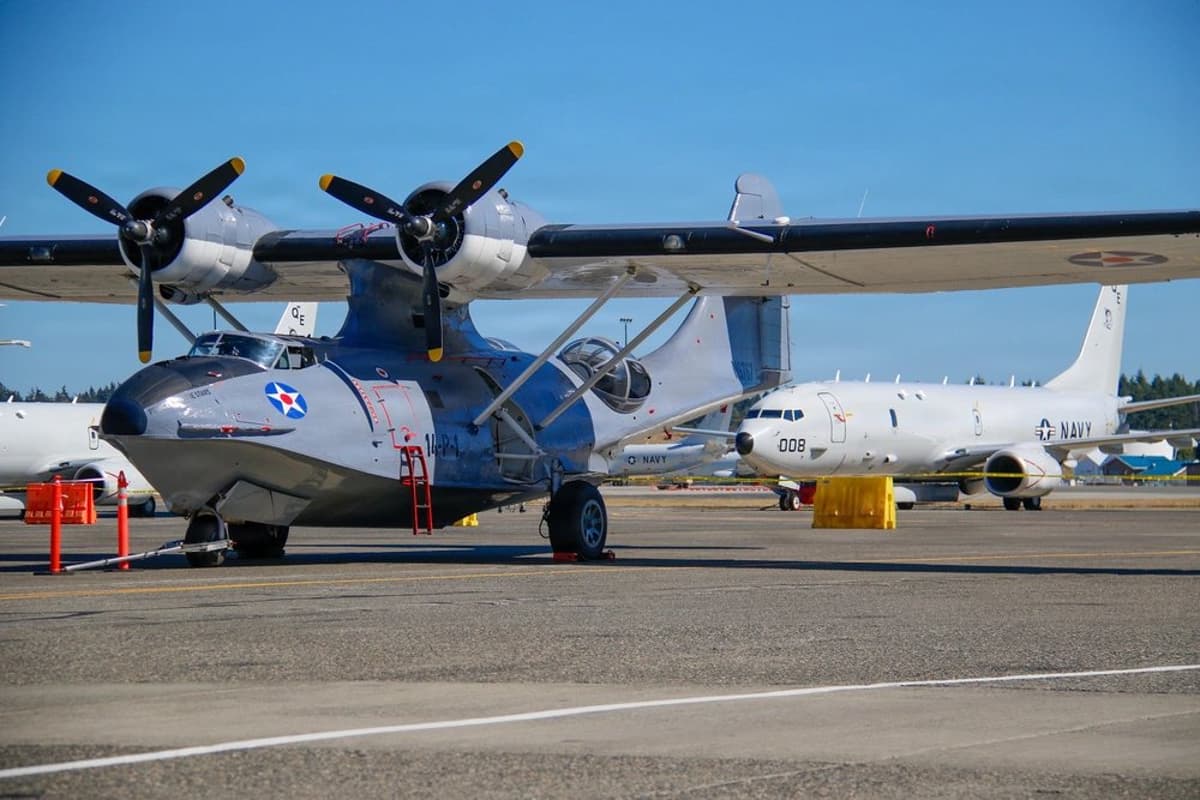 Historic PBY Catalina Joins Modern P‑8A Poseidon at Whidbey