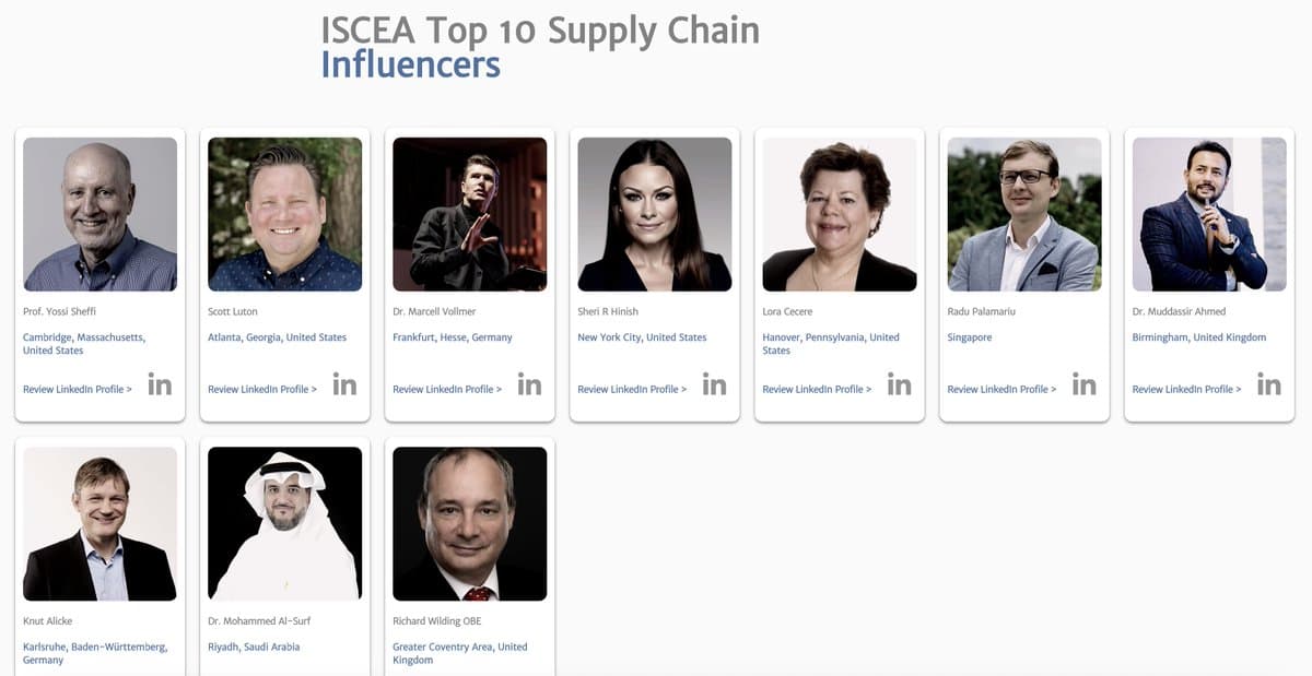Honored with ISCEA Top 10 Influencer Award