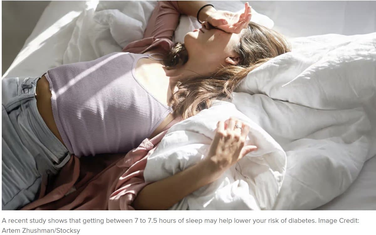 7‑8 Hours Nightly Cuts Type 2 Diabetes Risk