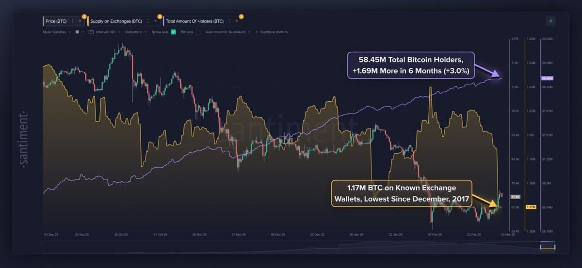 BTC Wallets Hit Record; Exchange Hot Wallets Plunge