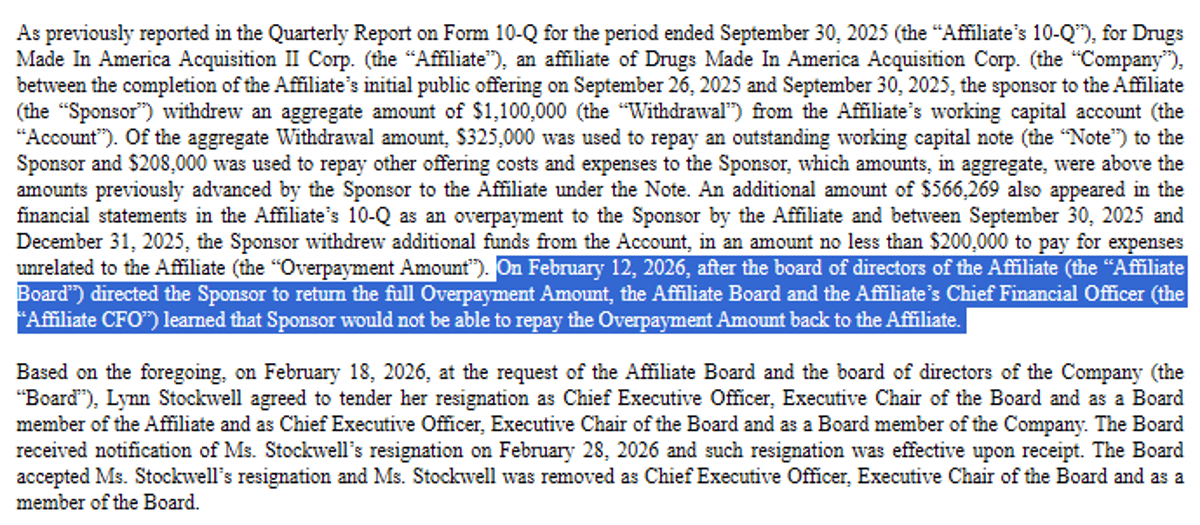 SPAC CEO Misappropriates Funds, Refuses Repayment, Faces Prison