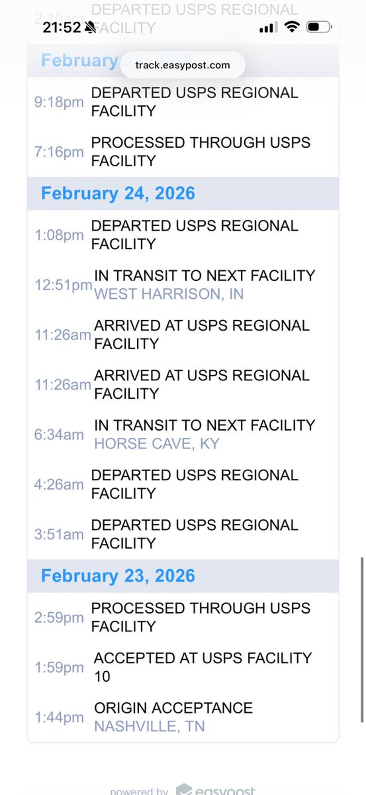 USPS Package Zigzags Across States, Highlighting Systemic Chaos