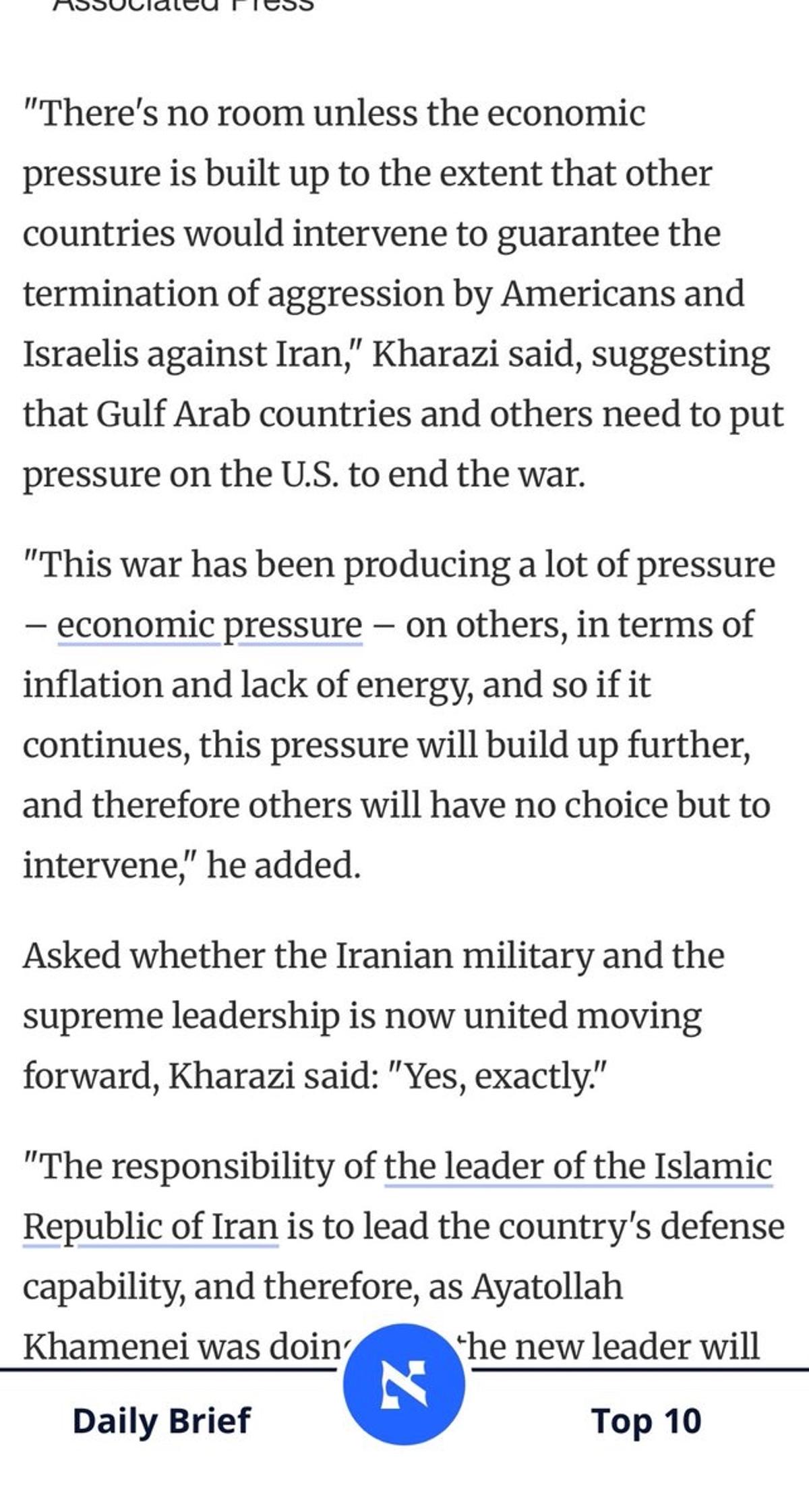 Iran Vows Economic Chokehold, Dismisses Cease‑fire, Wall Street Skeptical