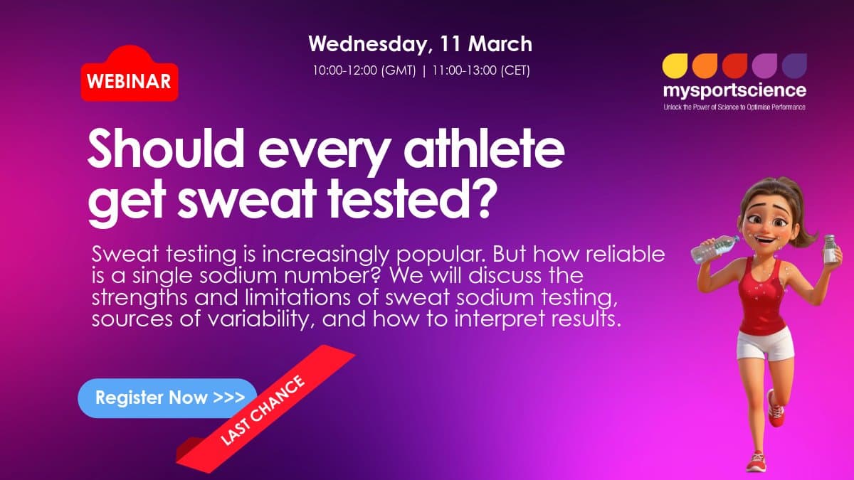 Last Call: Register for Sodium in Sport Webinar