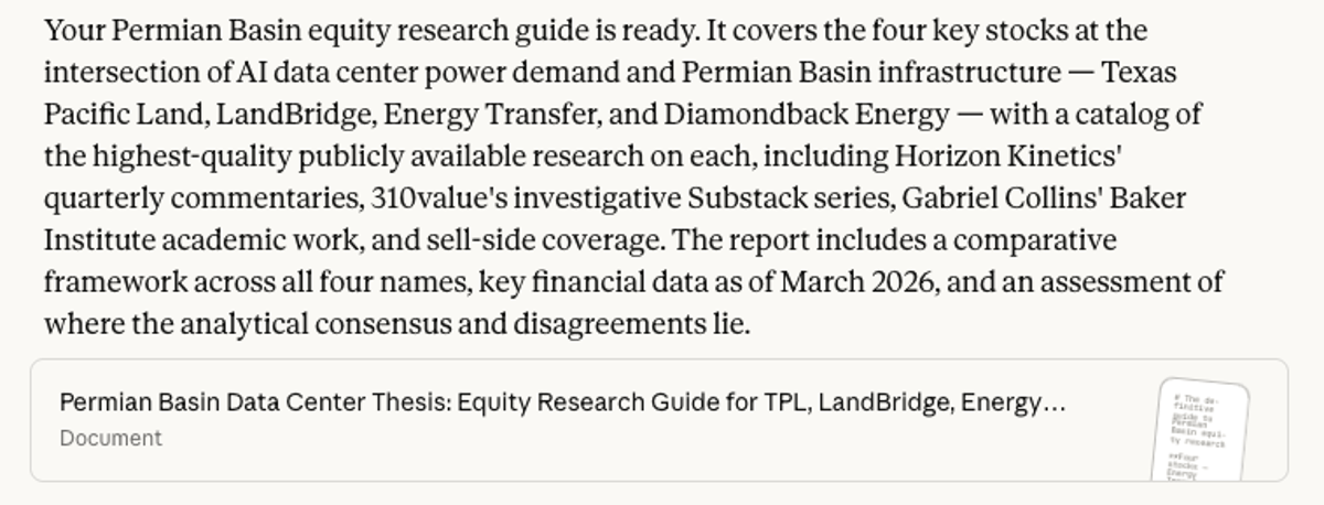 Deep Research Jumpstarts Investment Thesis Evaluation