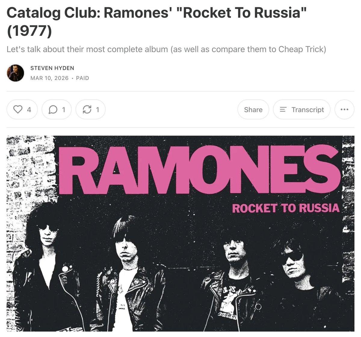 Ramones' Definitive Album Explored, with Cheap Trick Tangent