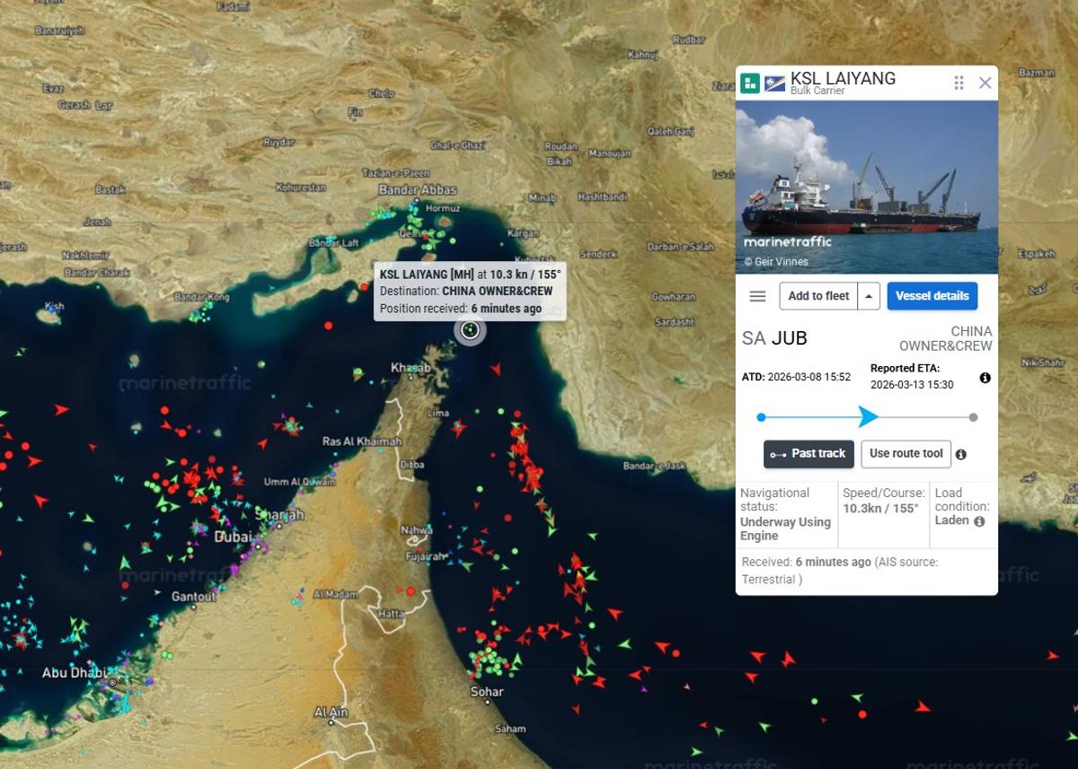 Chinese‑crewed Marshall Islands Bulker Repeats Red Sea Pattern