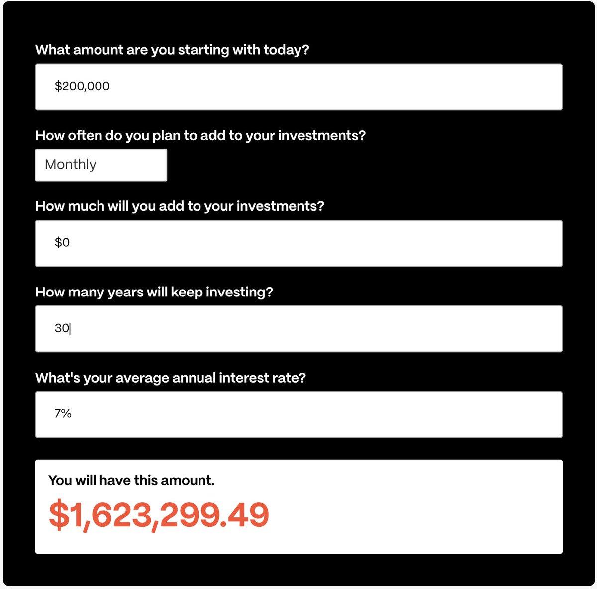 Down Payment Could Outgrow House: Consider Opportunity Cost