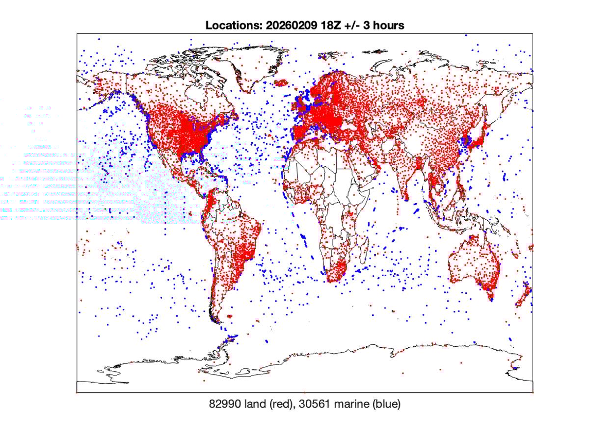 Iran Creates Gap in Surface Weather Observation Network