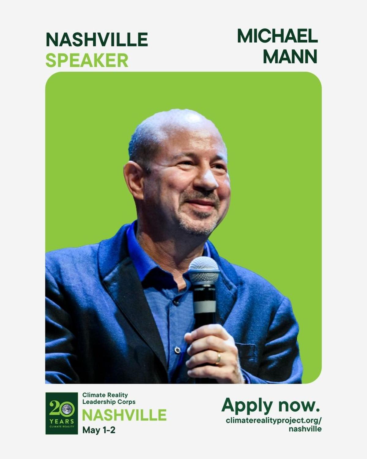 Speaking at ClimateReality 20th Anniversary Training, Nashville May 1‑2