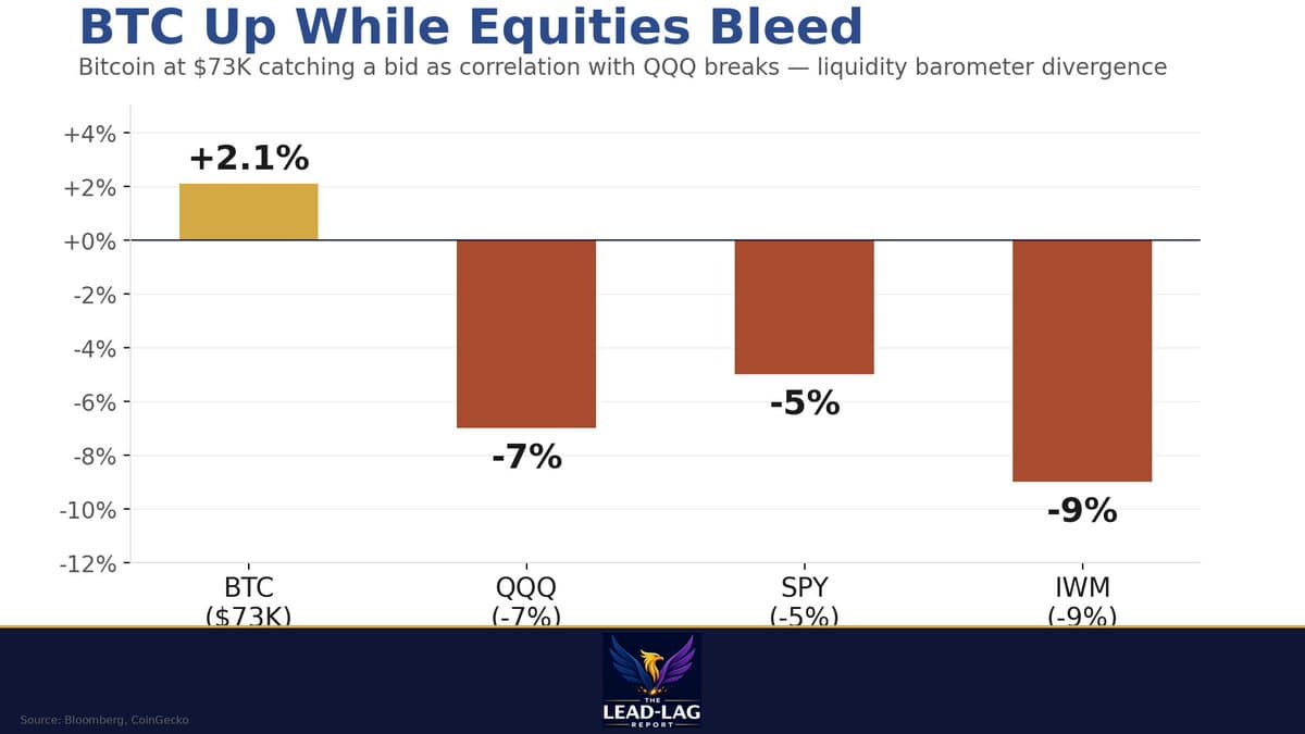 BTC Signals Liquidity Shift as Equity Correlation Fades