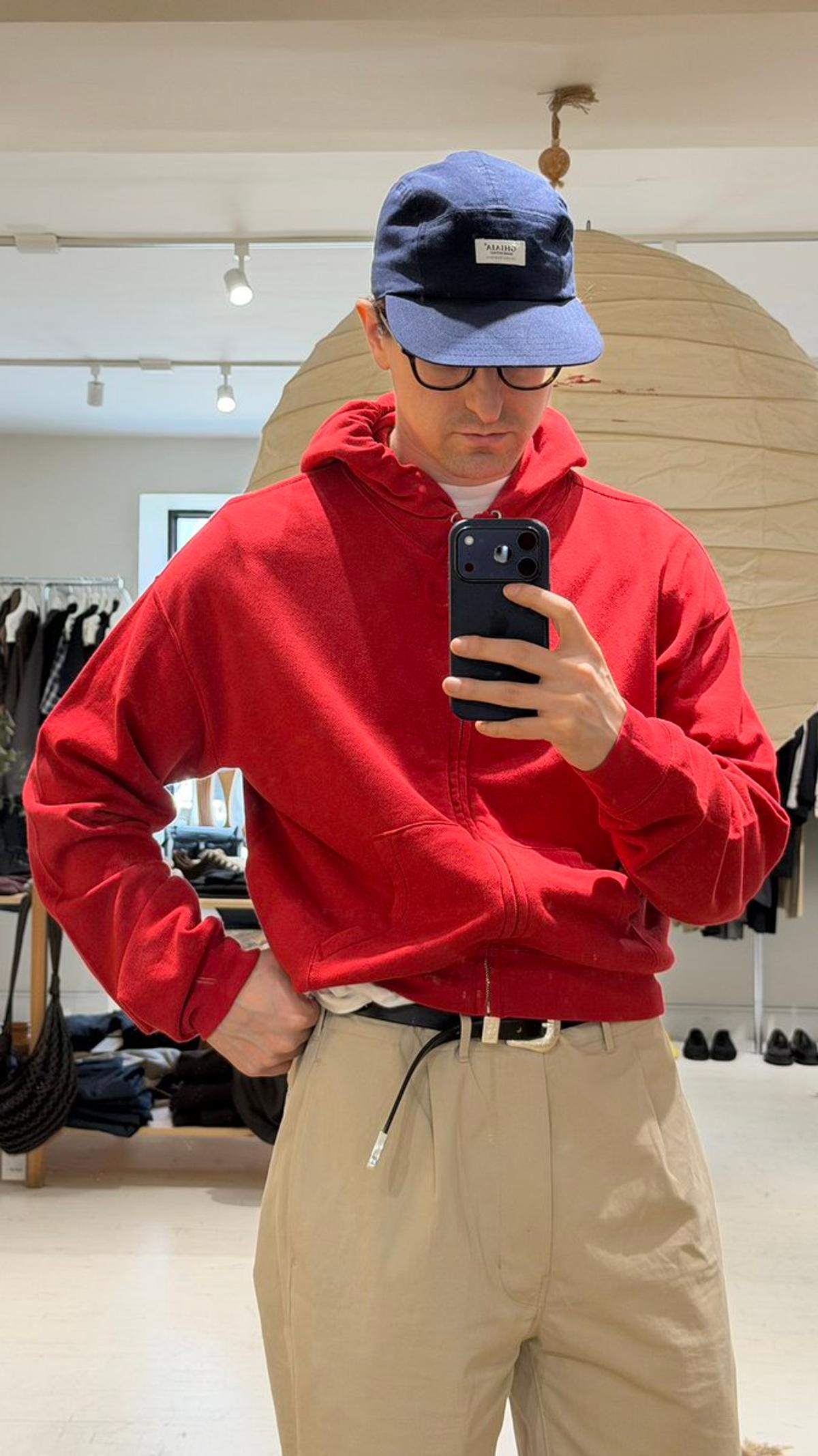 Spotting Luxe Sweatshirts: Red Silk Blend & Vintage Gold