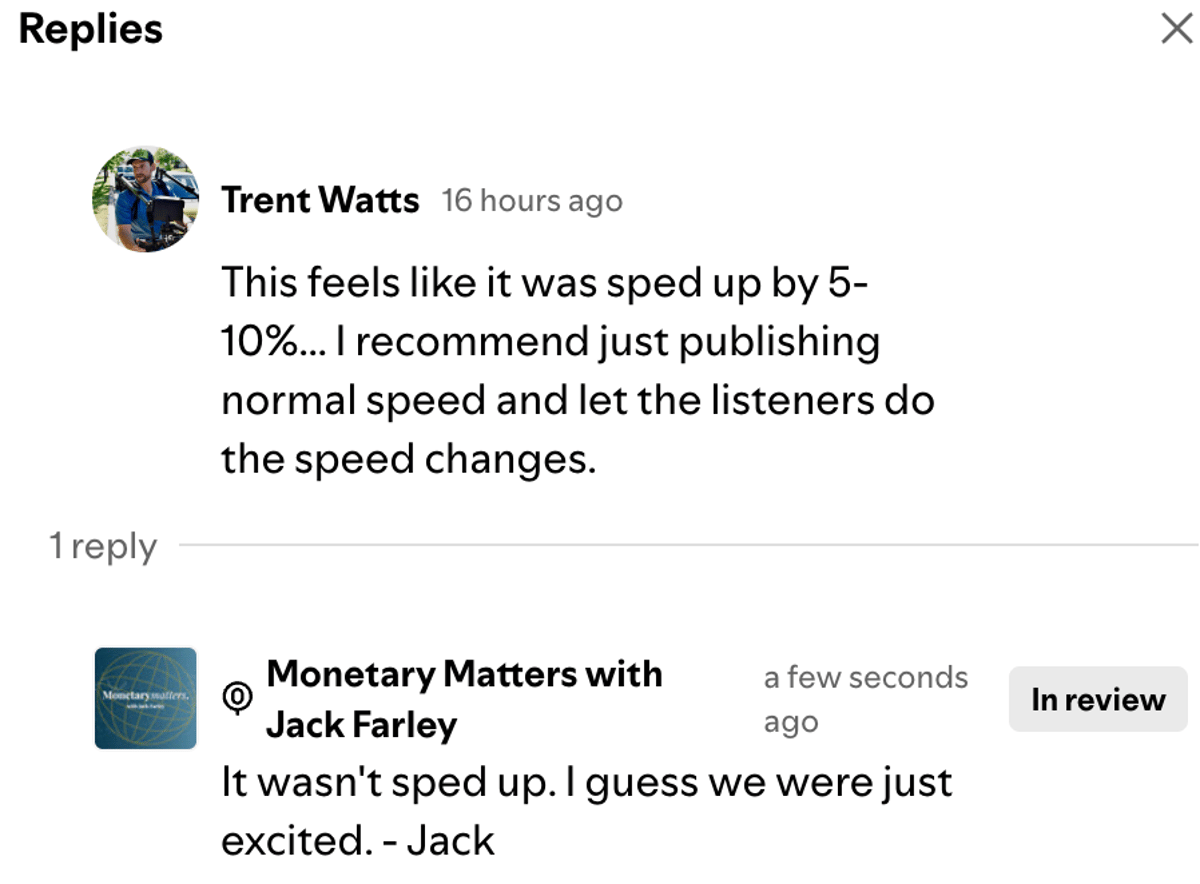 Excited Interview Rush: Listen on Apple & Spotify