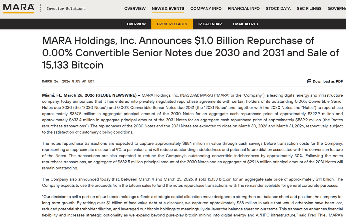 Top Bitcoin Miner Forced to Liquidate $1B Loss