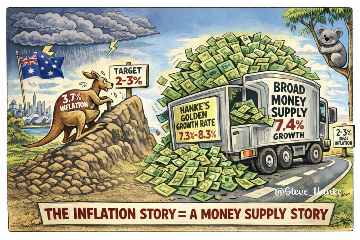Money Supply Growth Matches Target Inflation Range