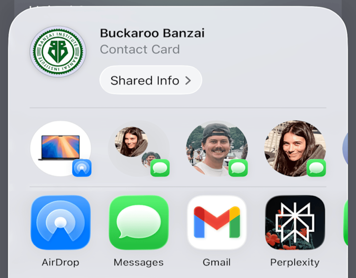 IOS Lacks QR Contact Sharing; Use vCard Instead