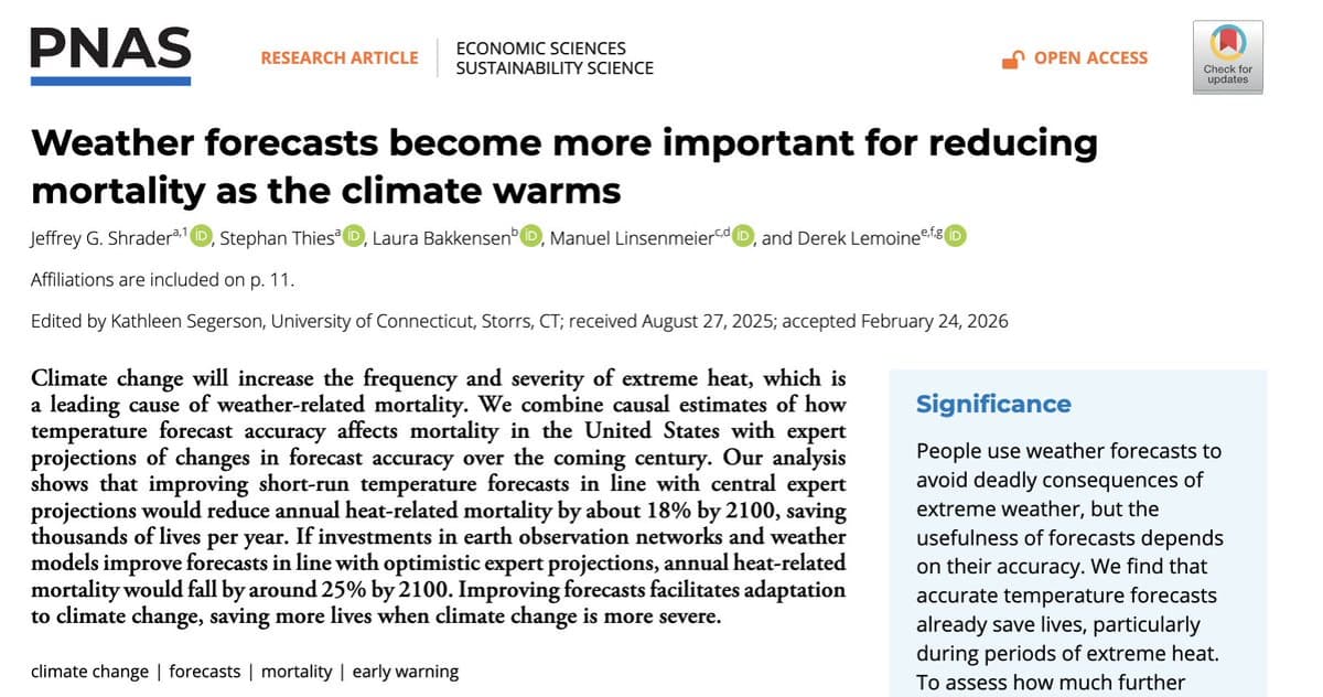 Better Forecasts Cut Heat‑related Deaths Significantly