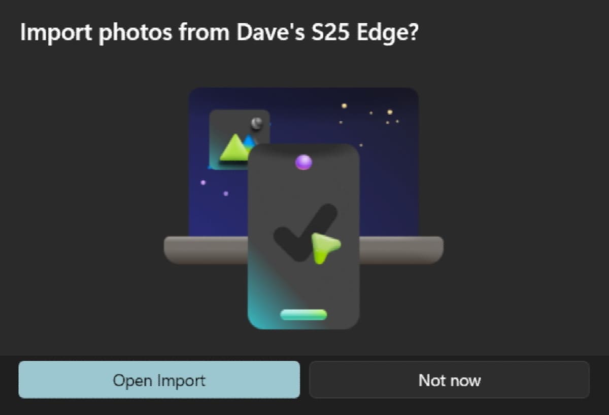 Bulk Transfer Android Photos to Windows via Microsoft Photos