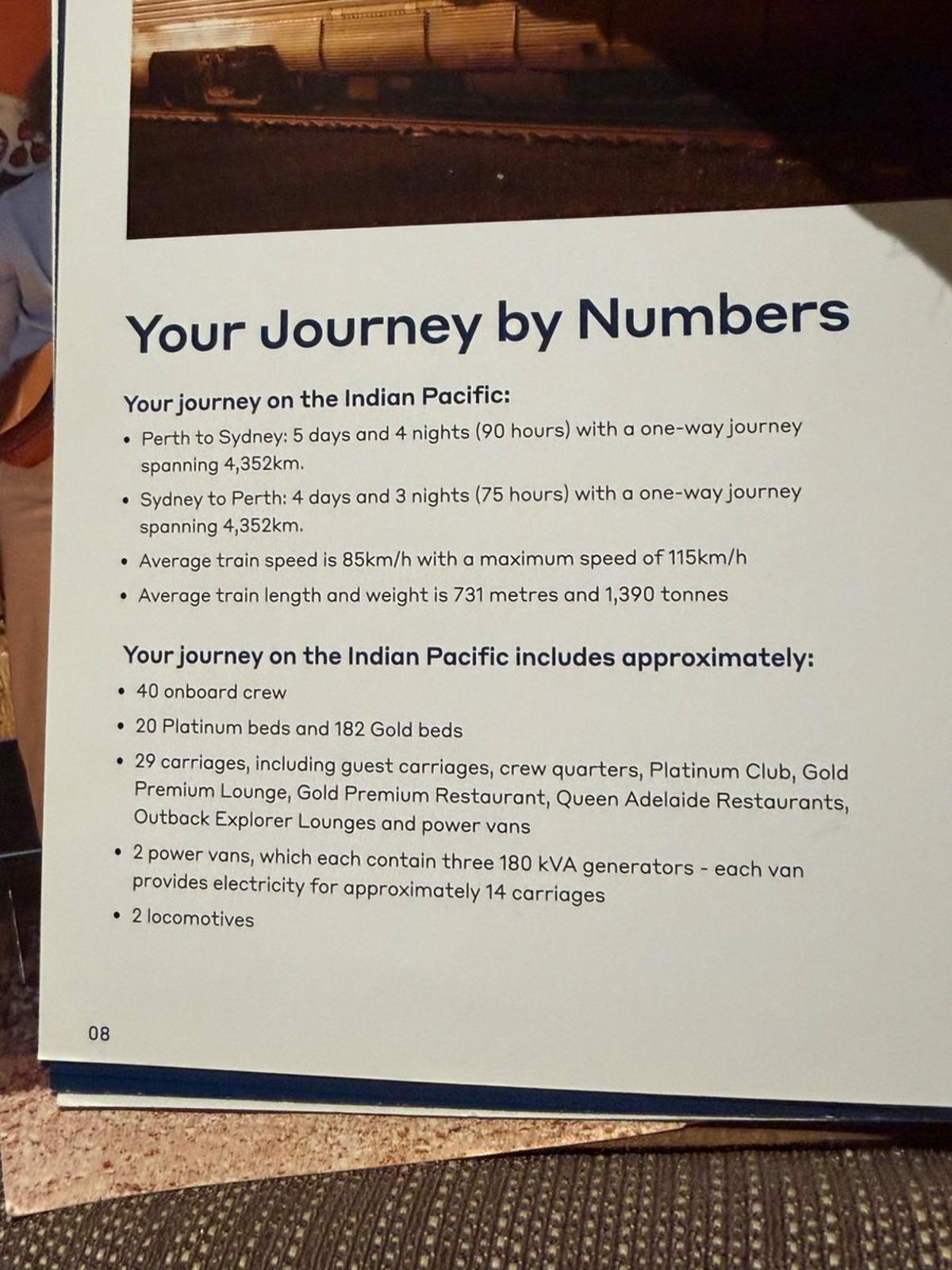 Indian Pacific Spans 731 Meters with 29 Carriages