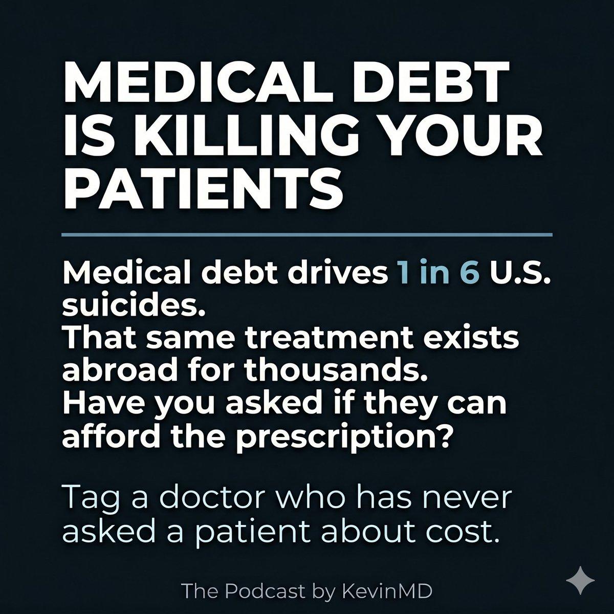 Medical Debt Drives Suicide, Not Patient Non‑Compliance