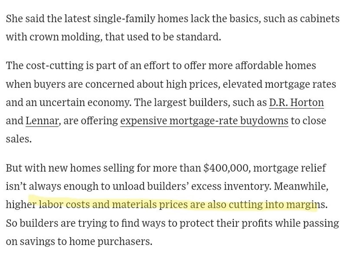 Builders Slash Cabinets and Windows to Preserve Margins