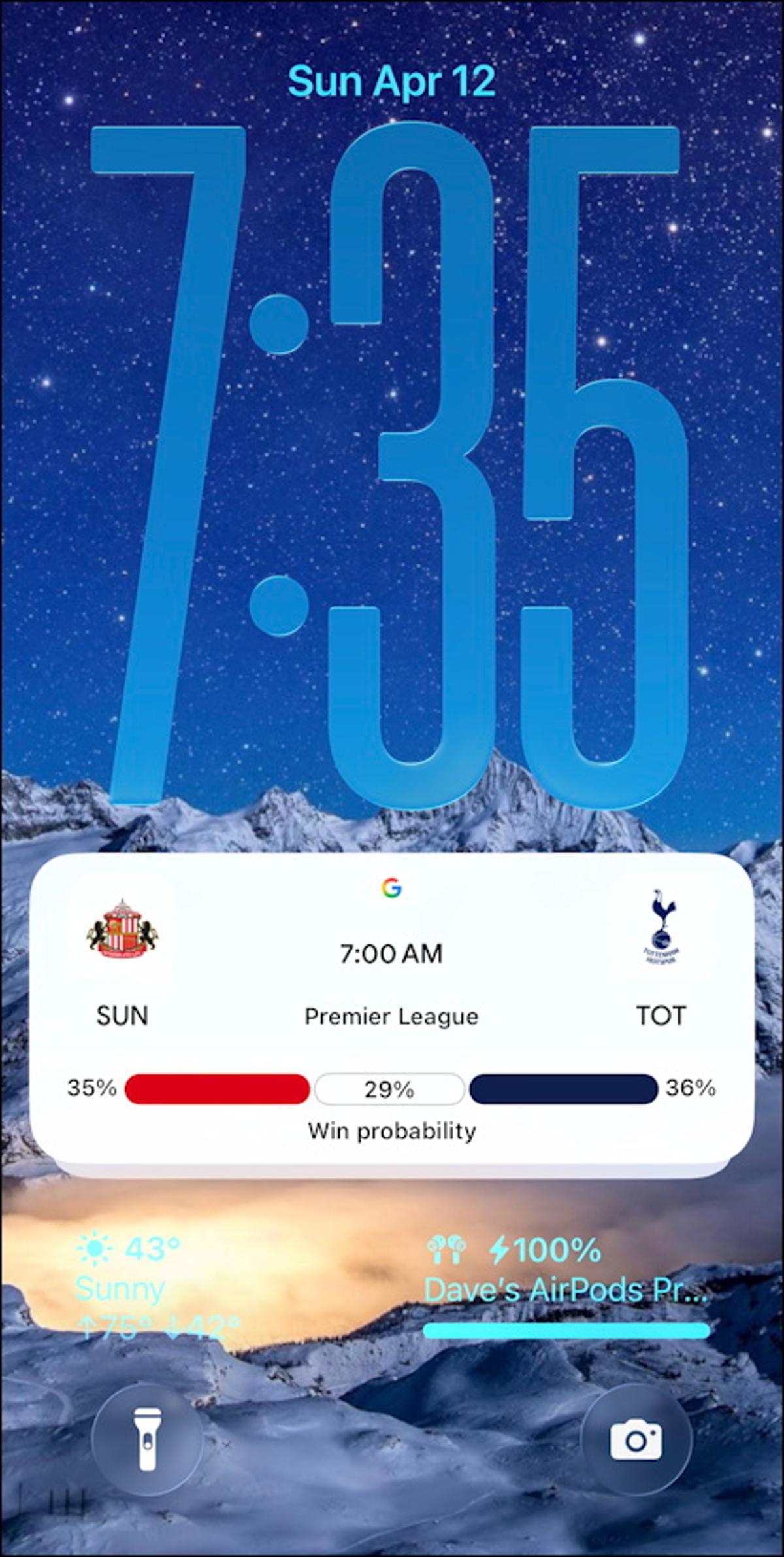 Google Personalization Pushes Live Sports to iPhone Lockscreen