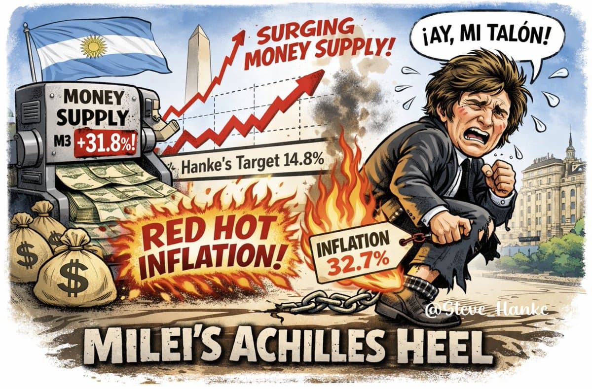 Argentina's Soaring Inflation Mirrors Runaway Money Supply Growth