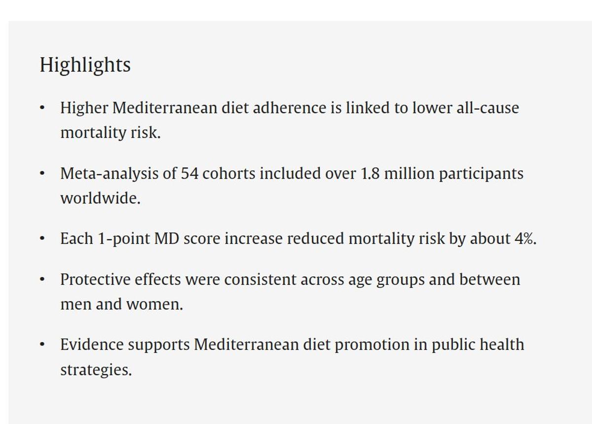 One‑point Mediterranean Diet Boost Cuts Mortality by 4%