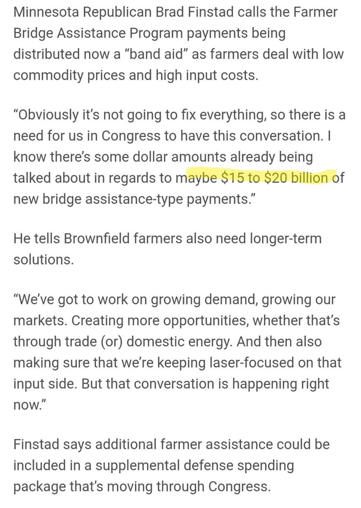 Trump Tariffs Trigger Another $15‑20 B in Farm Subsidies