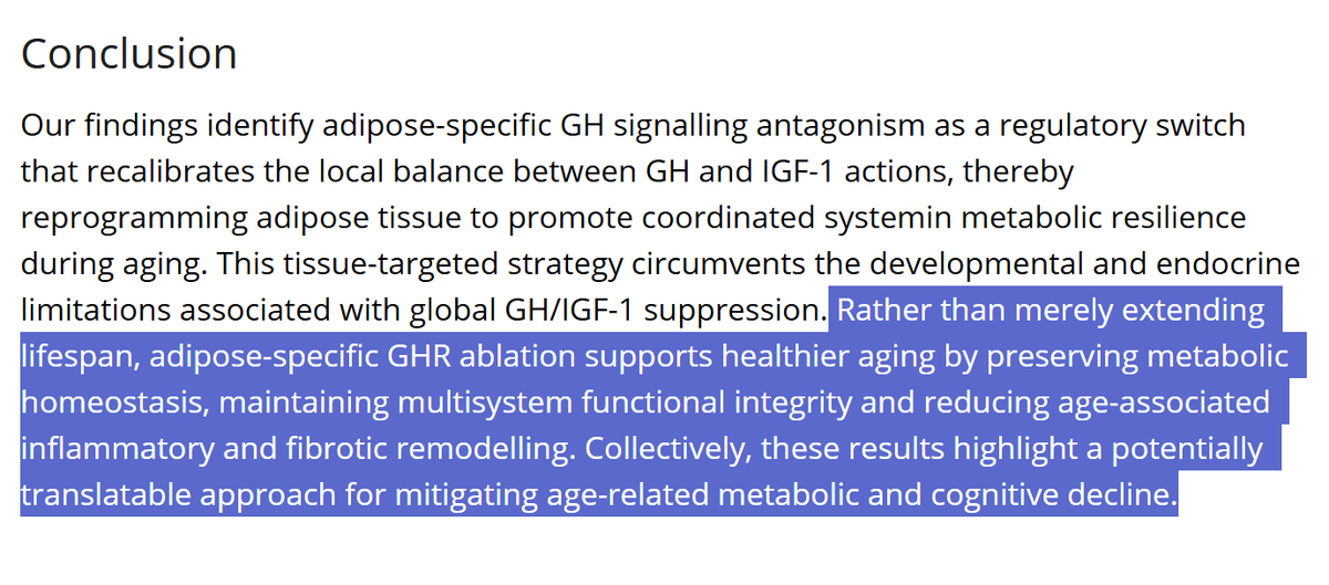 Fat‑Specific GHR Knockout Boosts Anti‑Aging and Metabolic Flexibility