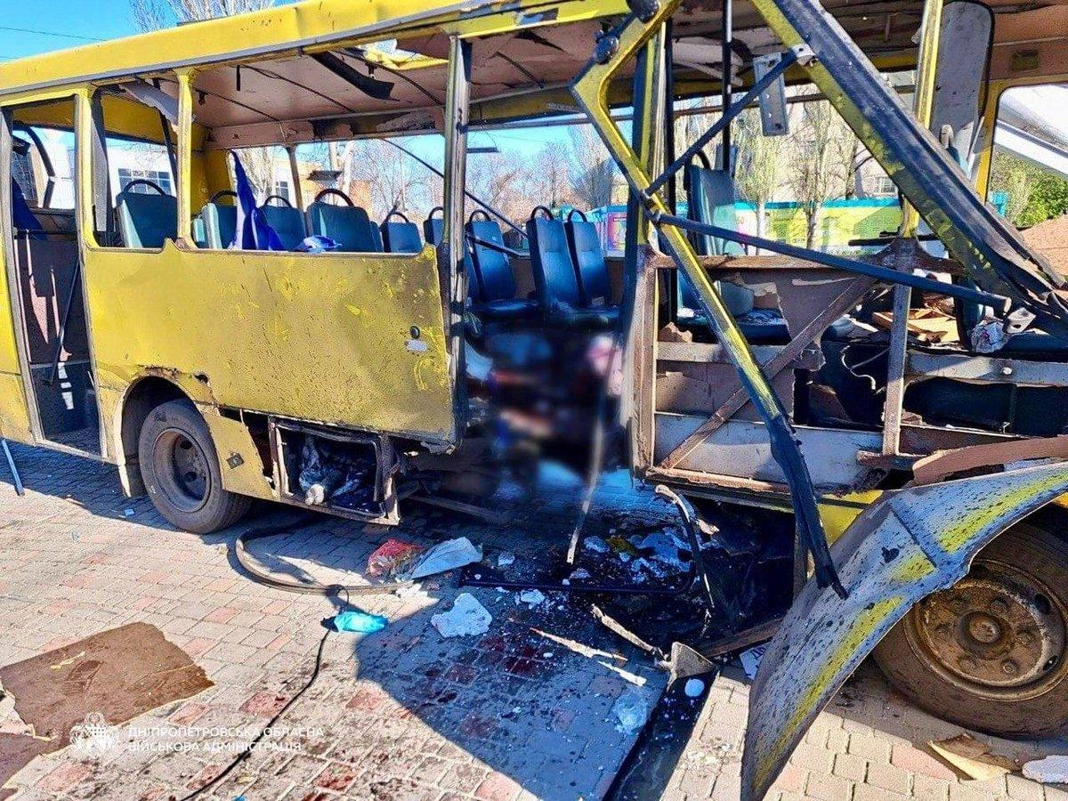Russian FPV Drone Slaughters Civilians on Ukrainian Minibus