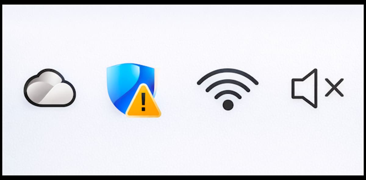 Yellow Taskbar Triangle Signals Needed Security Action