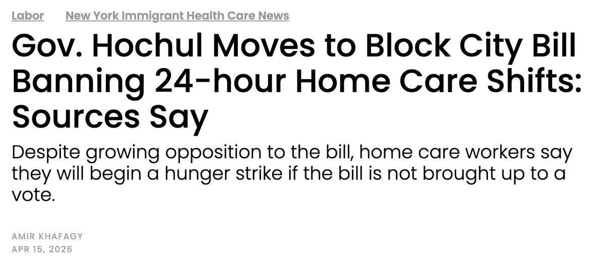 NY Home Care Workers Hunger Strike Over 24‑Hour Shifts