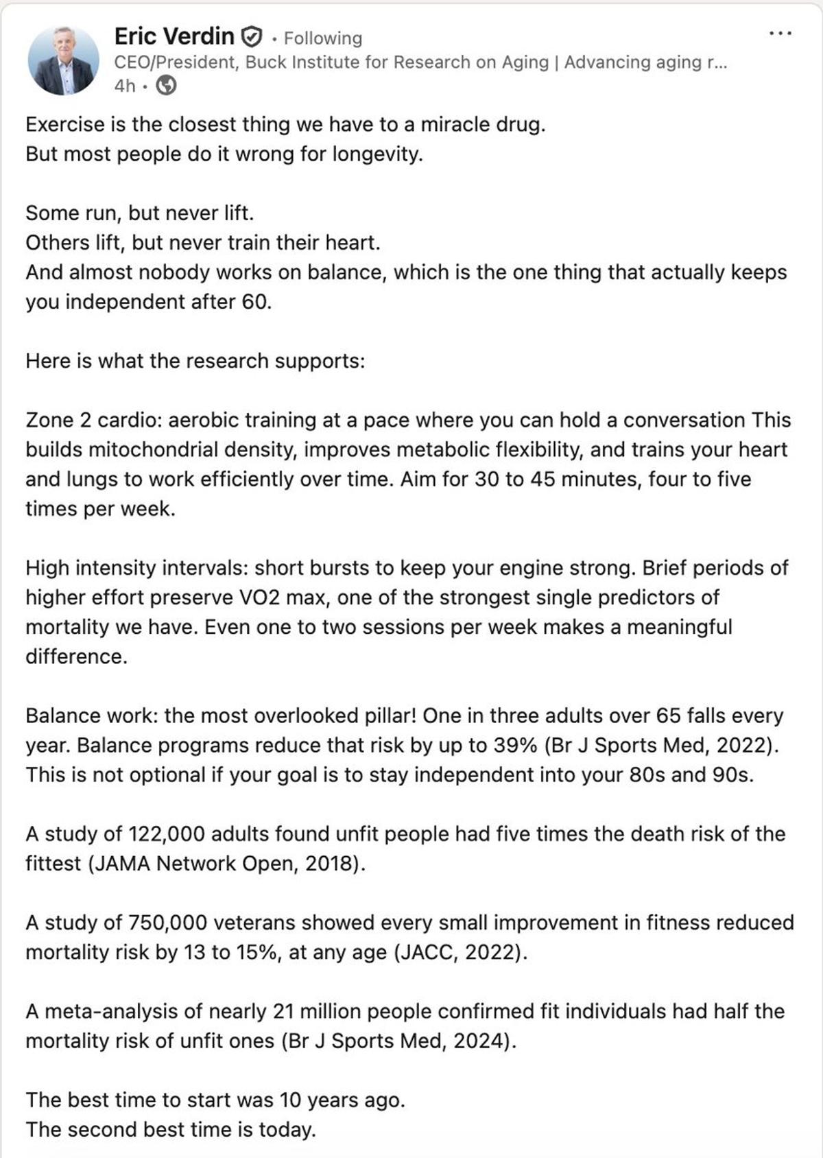 Prioritize Any Exercise Over Ideal Balance