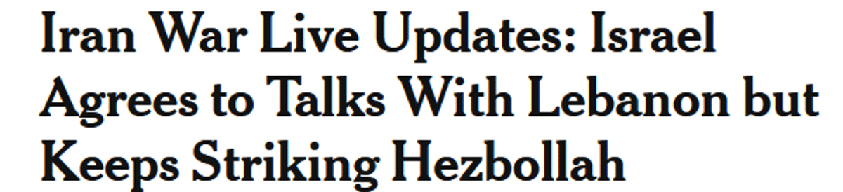 NYT Mislabels Israel's Target, Confusing Hezbollah Claim