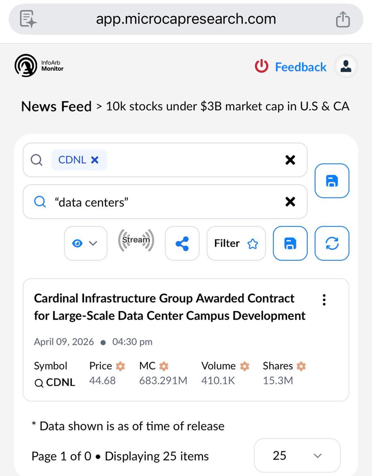 CDNL Secures First Data Center Contract, Estimates Look Promising
