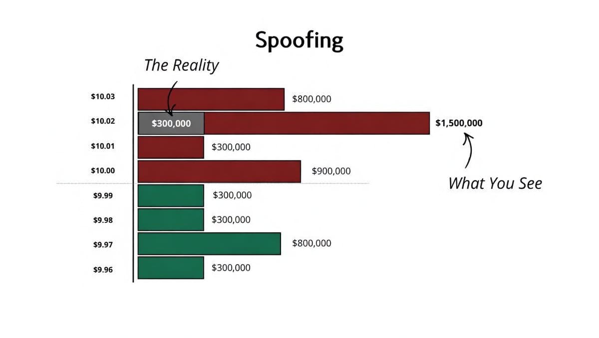 Spoofing Fakes Supply to Manipulate Support and Resistance