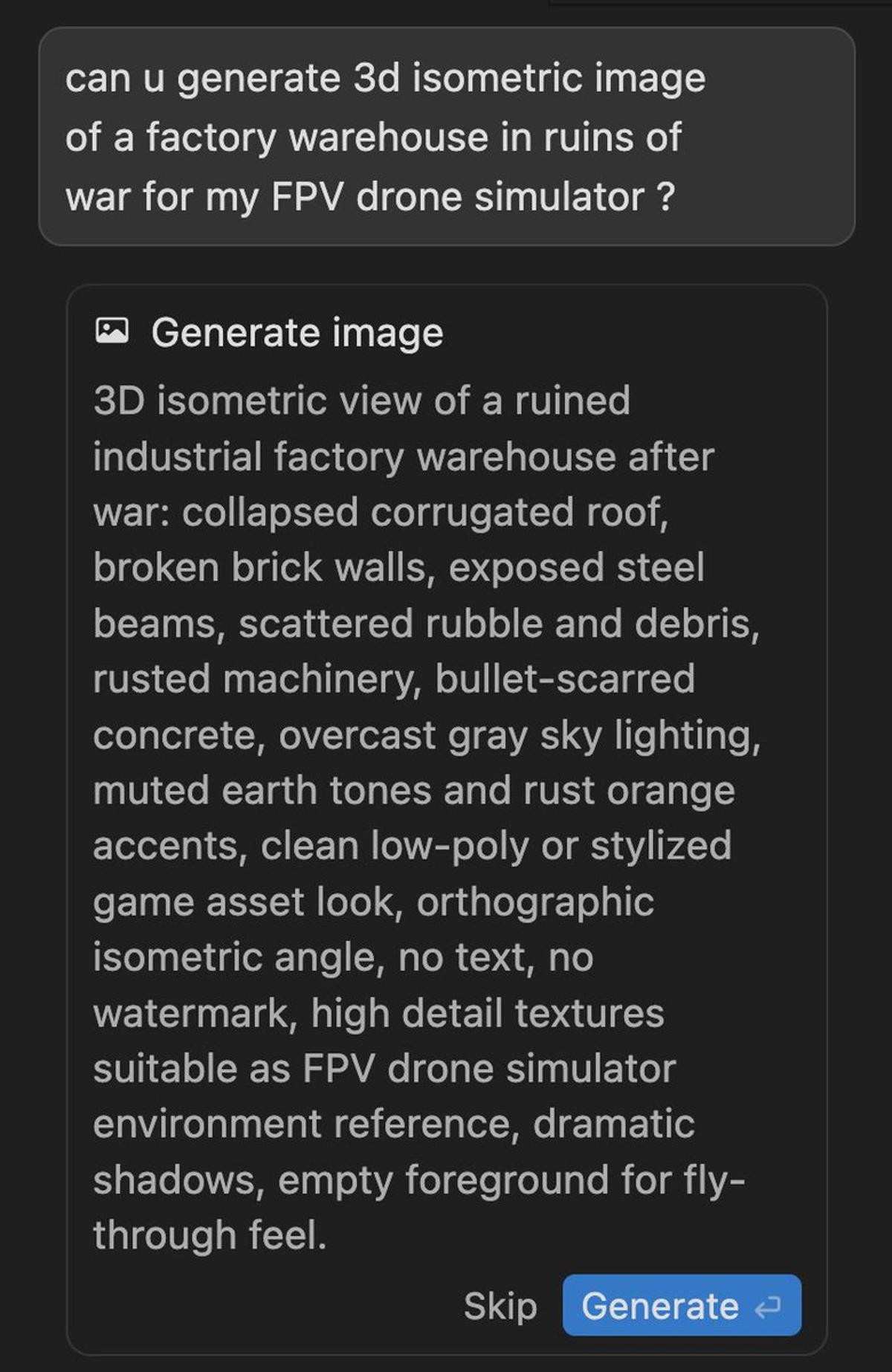 Generate War‑Torn 3D Assets Directly via Cursor