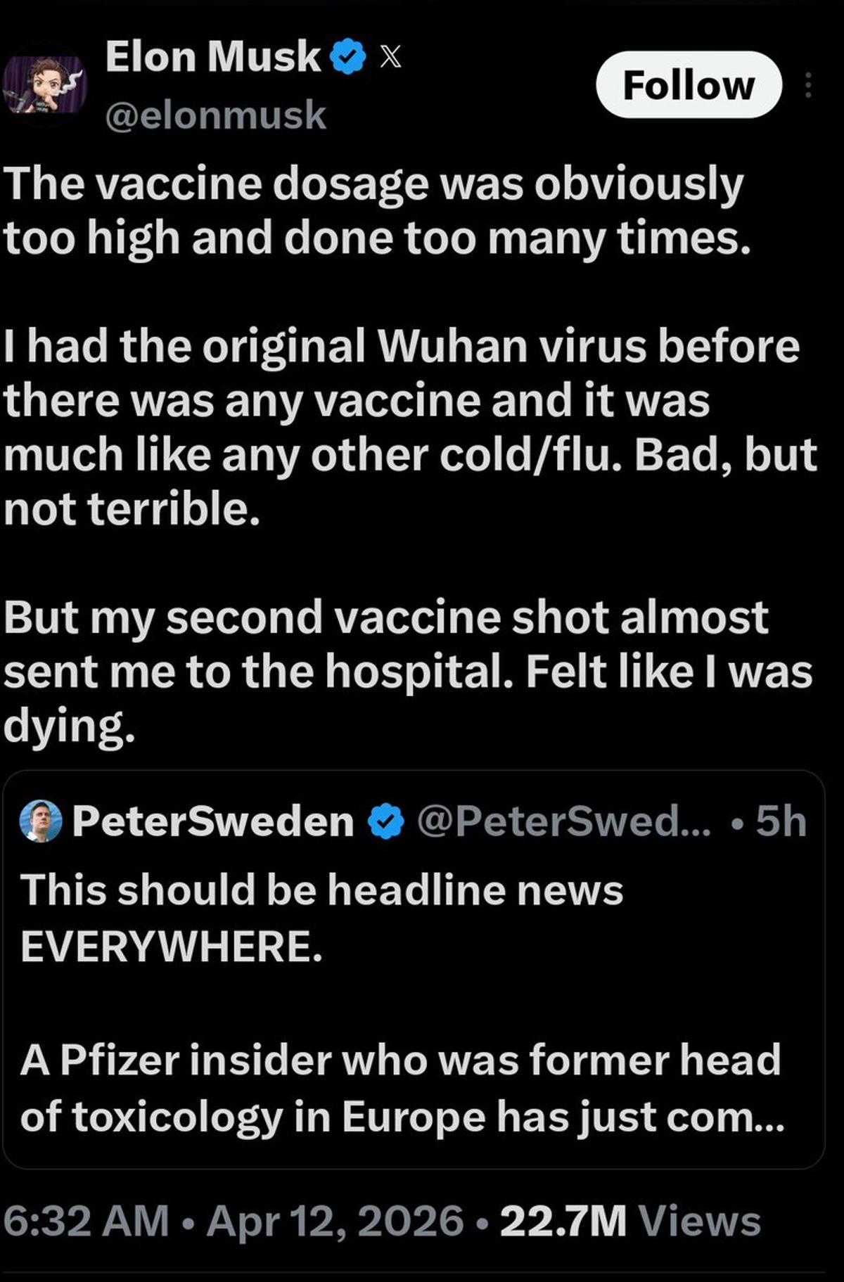 Musk Pivots From Covid Errors to Vaccine Advocacy