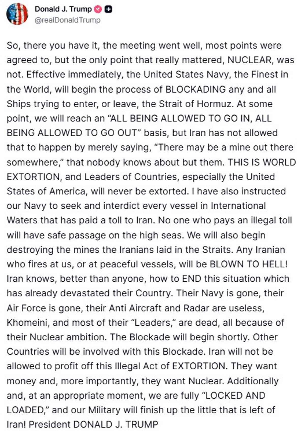 Interdicting Chinese Tanker Risks Escalation with Warship Escort