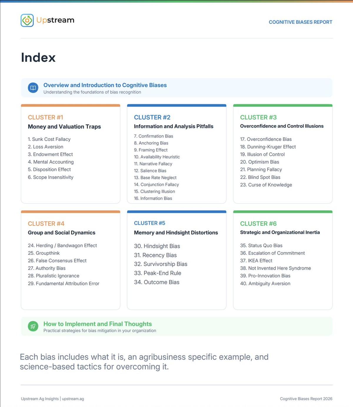 Recognize Cognitive Biases to Sharpen Agribusiness Decisions