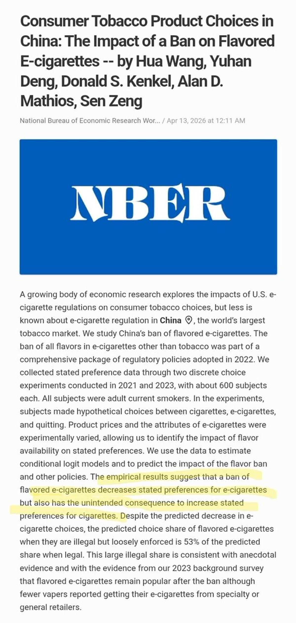 Flavored E‑cig Ban Cuts Vaping Interest, Boosts Smoking Demand