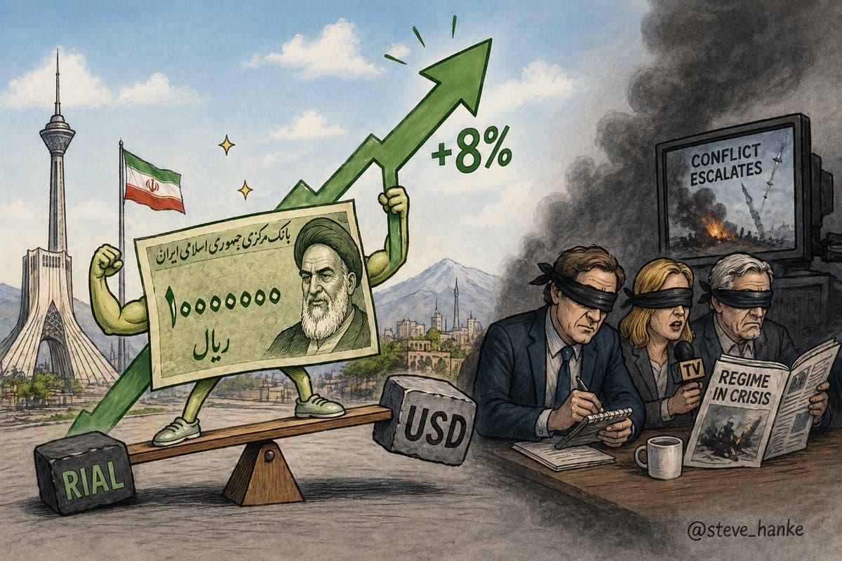 Iranian Rial Gains 8% Amid US‑Israeli Conflict, Media Silent