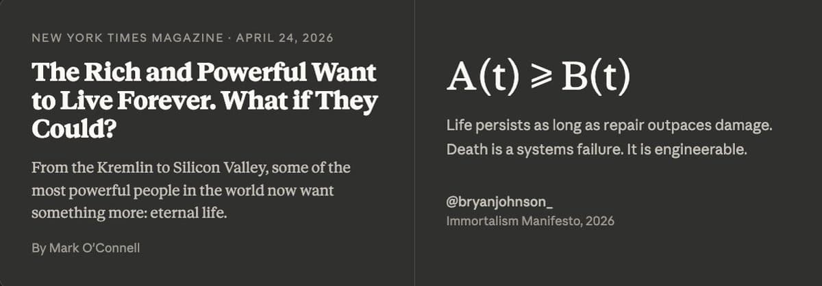 Engineering Immortality: AI Challenges Death as System Failure