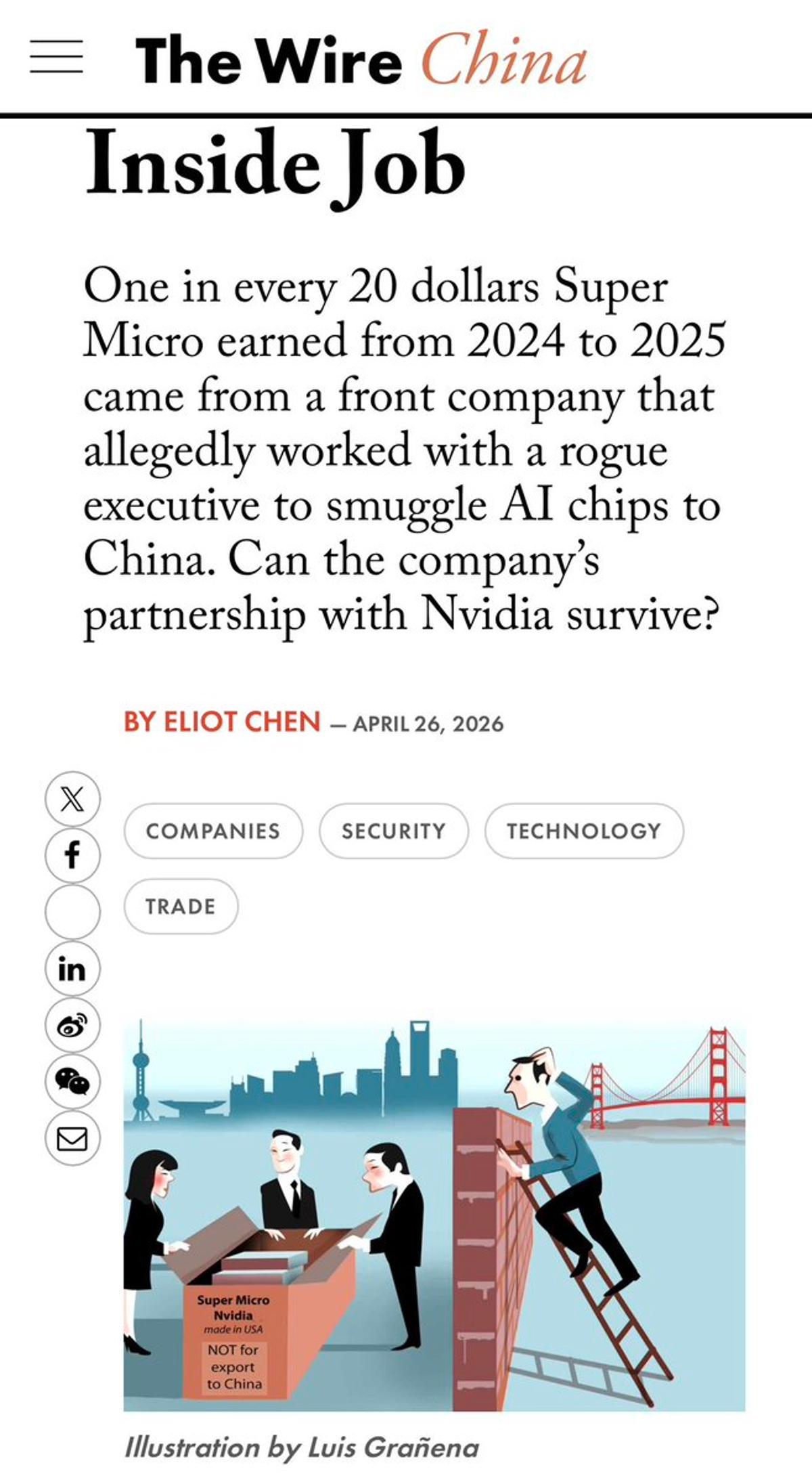 Alleged AI Chip Smuggling May Account for 5% SMCI Revenue