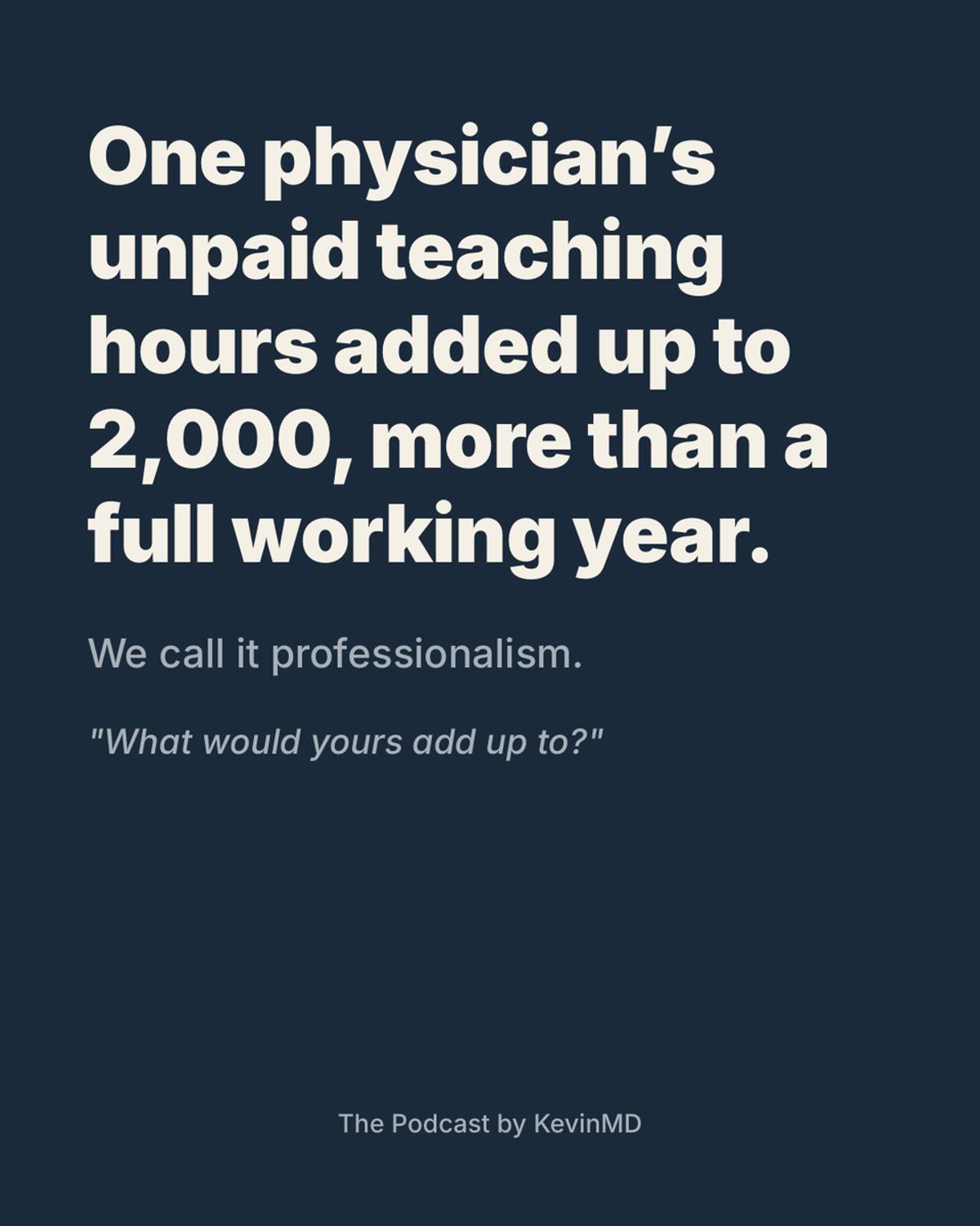 Physicians Unwittingly Donate Year‑Long Unpaid Labor