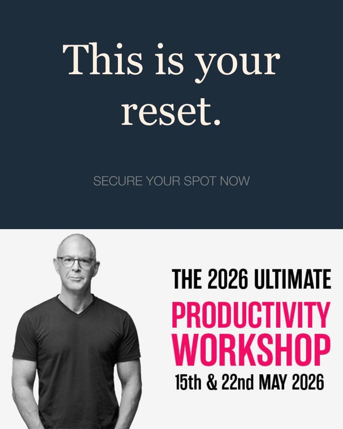 Reset Your Productivity with Upcoming Workshop