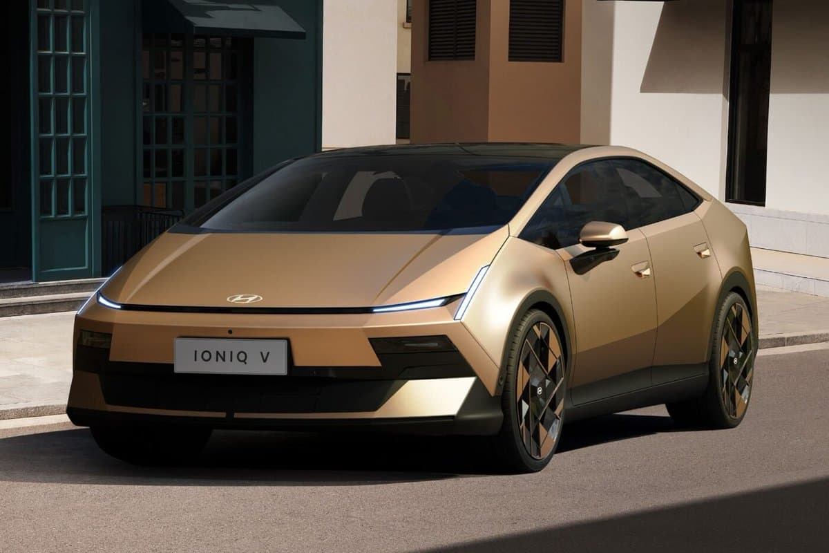 Hyundai’s Ioniq V Looks Like a Cyber‑Prius
