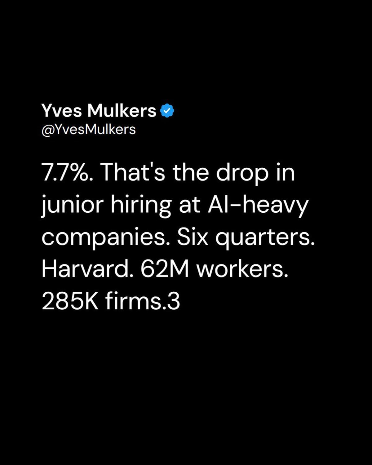AI Firms Cut Junior Hires, Shrinking 2029 Talent Pipeline