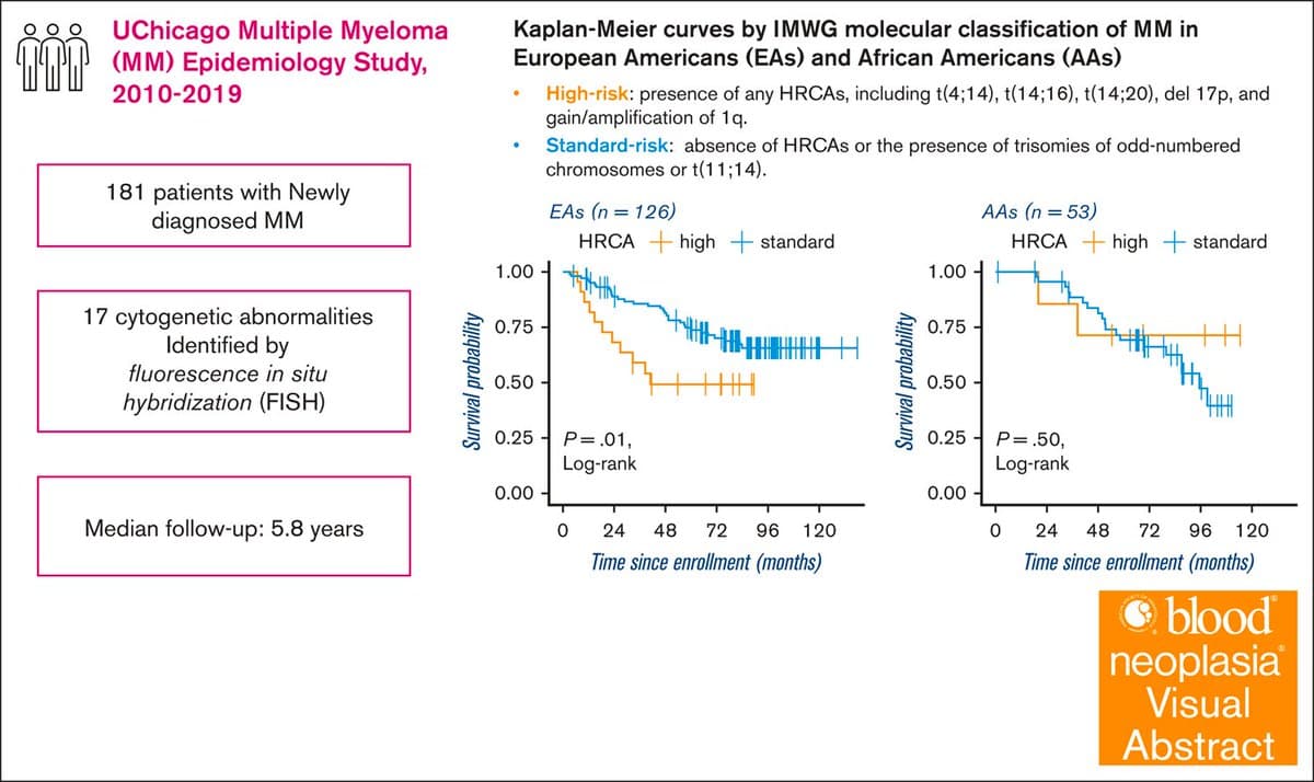 Chromosomal Abnormalities Impact Myeloma Survival Differently Across Populations